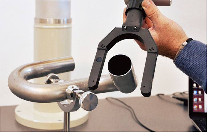 Detection of bending accuracy for mechanically processed bent pipes