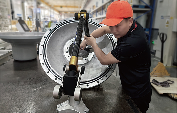 Machined part dimension accuracy inspection